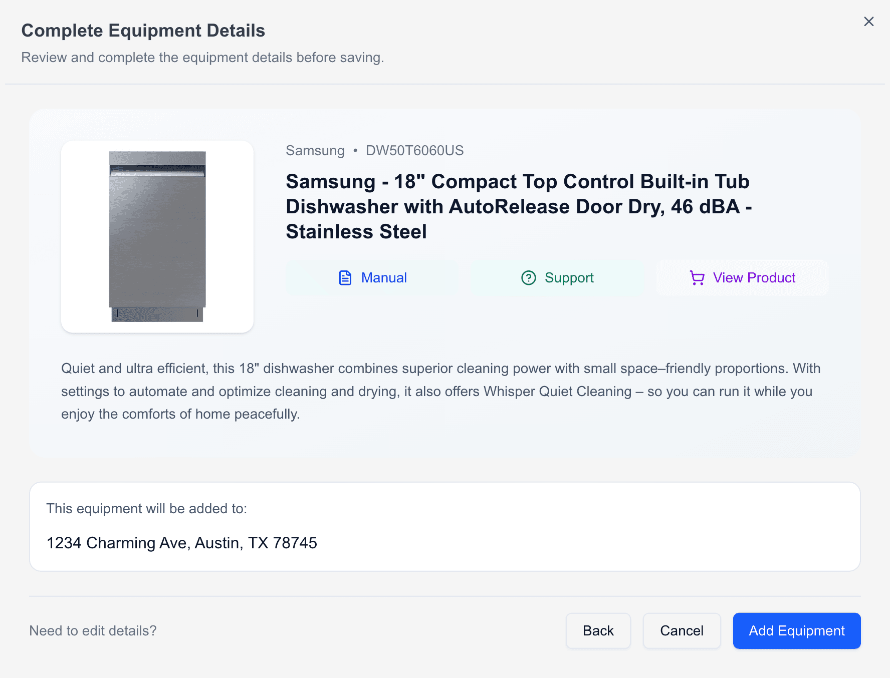 Equipment Tracking - Light Mode